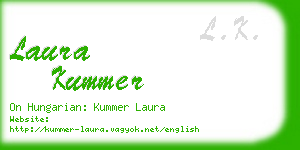 laura kummer business card